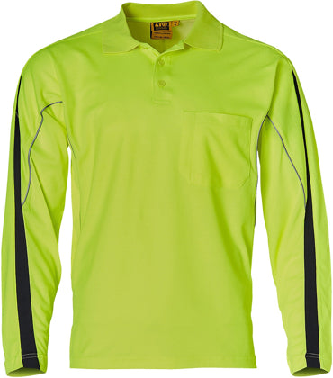 AIW - Men's Hi-Vis Legend Long Sleeve Polo - SW33A