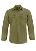 Workcraft Mens Long Sleeve Cotton Drill Shirt 190gsm - WS3020