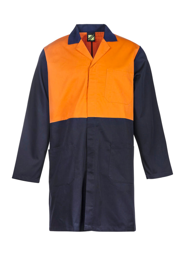 Workcraft Two Tone Dustcoat with Patch Pockets - WJ047