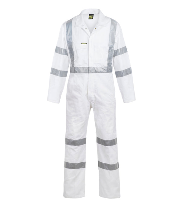 Workcraft Hivis Cotton Drill Relective Coverall - WC3254