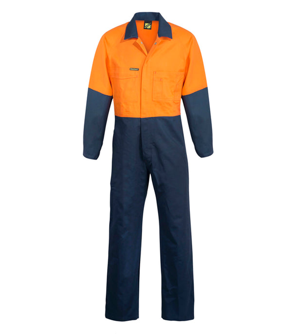 Workcraft Hivis Poly/Cotton Coveralls 220gsm - WC3059