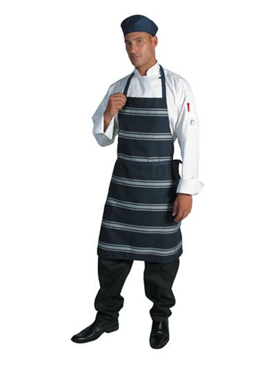 DNC Blue & White Stripe Bib Apron - 2532