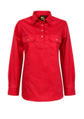 Workcraft Ladies Half Placket Shirt 155gsm - WSL505