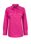 Workcraft Ladies Half Placket Shirt 155gsm - WSL505