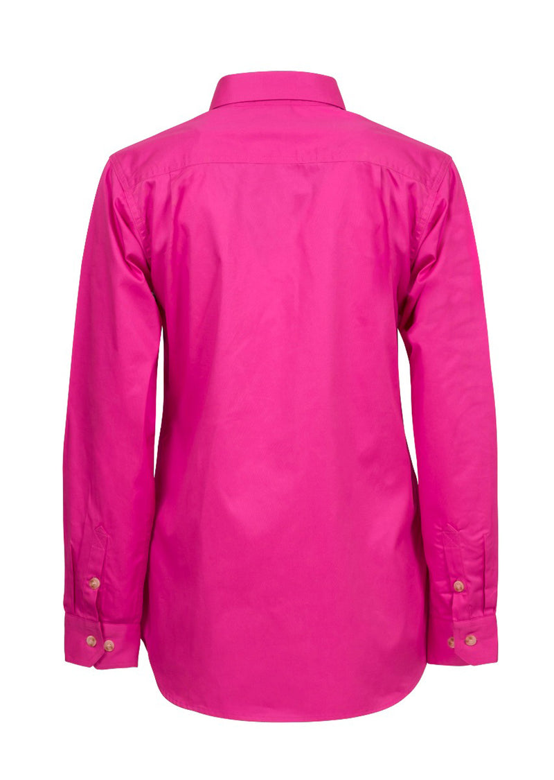 Workcraft Ladies Half Placket Shirt 155gsm - WSL505