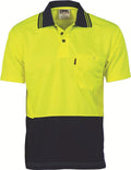 DNC Hivis Two Tone Cool Breathe Polo Short Sleeve Shirt -  3811