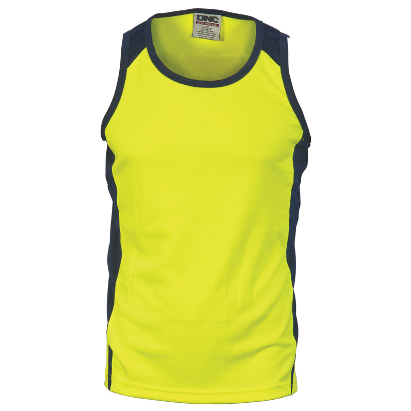 DNC Hi Vis Cool Breathe Action Singlet - 3842