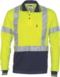 DNC Hivis Day/Night Cool-Breathe Polo Shirt With Cross Back R/Tape - 3914