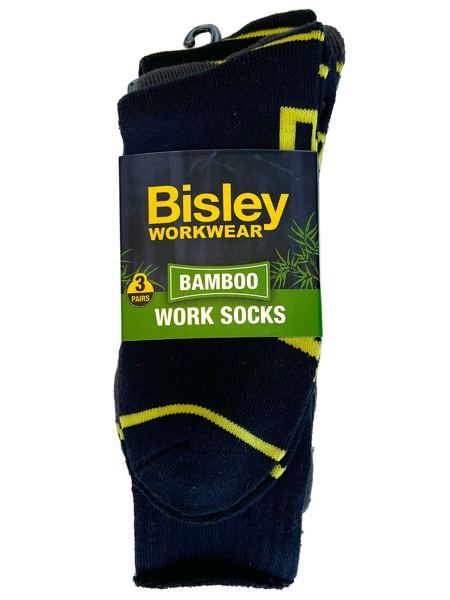 Bisley Bamboo Work Sock (3X Pack) - BSX7020