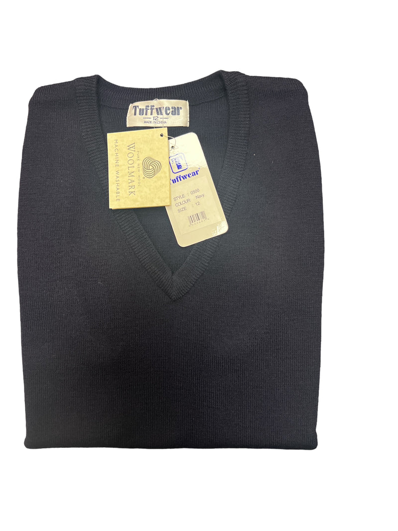 Tuffwear Pure Wool Pullover Vest - 0500 **Clearance**