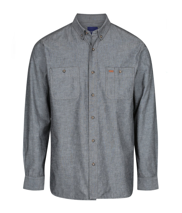 Gloweave Mens Industrial Chambray Long Sleeve Shirt - 5045LN **Clearance**