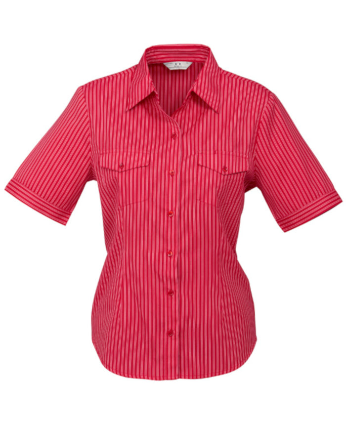 Biz Collection Womens Cuban Short Sleeve Shirt - S10422 **Clearance**