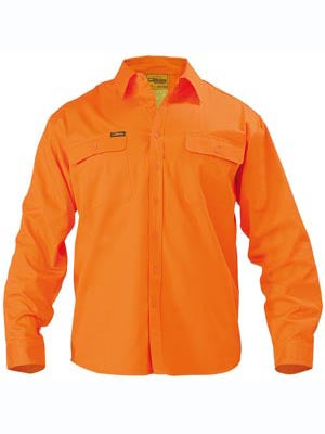 Bisley Mens Hivis Long Sleeve Dill Shirt - BS6339