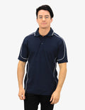 Be Seen Men's Baby Waffle Knit Polo - BSP09 **Clearance**