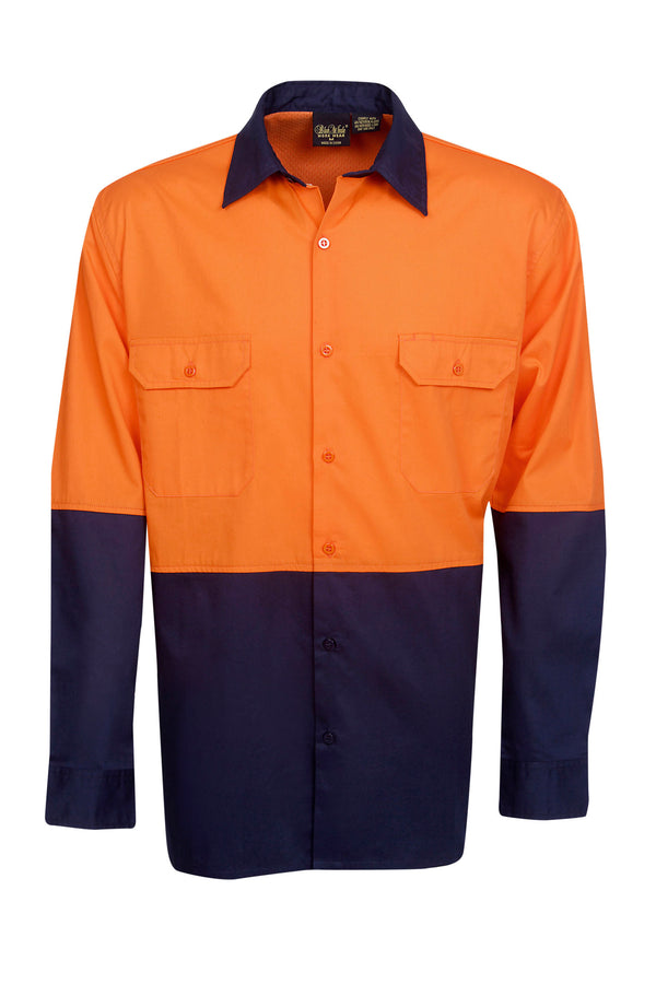 Blue Whale Hi Vis 155 GSM Cotton Twill Shirt - C81