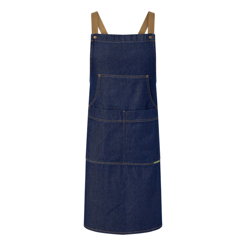 Chefscraft Denim Bib Apron with Pouch Pocket- CA033