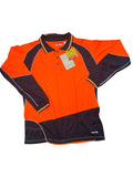 Hard Yakka Hivis Cotton Back Micro Long Sleeve Polo - 11336