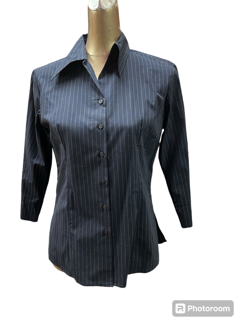 JBs Wear - Ladies Navy Stripe 3/4 Shirt **Clearance**