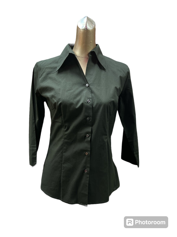 JBs Wear - Ladies Black Botton Down Shirt **Clearance**