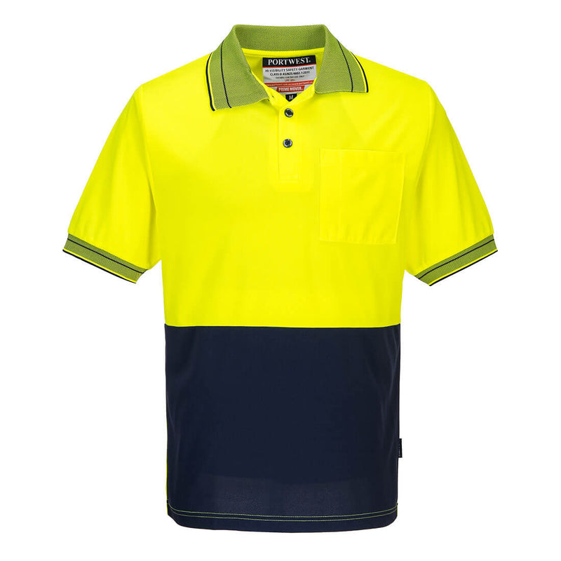 Portwest Hi-Vis Micro Mesh Polo Short Sleeve Shirt - MP110