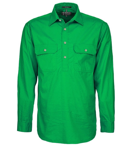 Ritemate Mens Pilbara Closed Front Long Sleeve Shirt - RM200CF