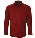 Ritemate Mens Pilbara Open Front Long Sleeve Shirt - RM500BT