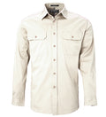 Ritemate Mens Pilbara Open Front Long Sleeve Shirt - RM500BT