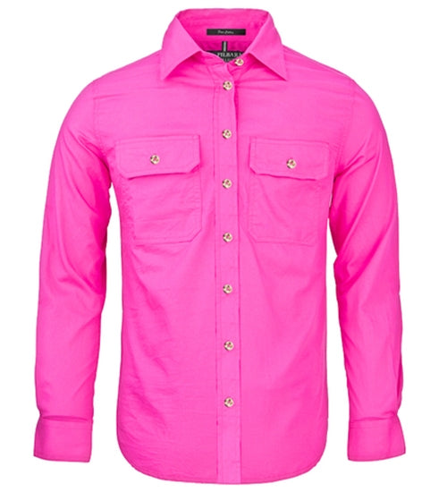 Ritemate Women's Pilbara Open Front Long Sleeve Shirt - RM600BT