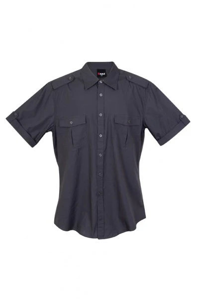 Ramo Mens  Military Short Sleeve Shirts -S001MS **Clearance**