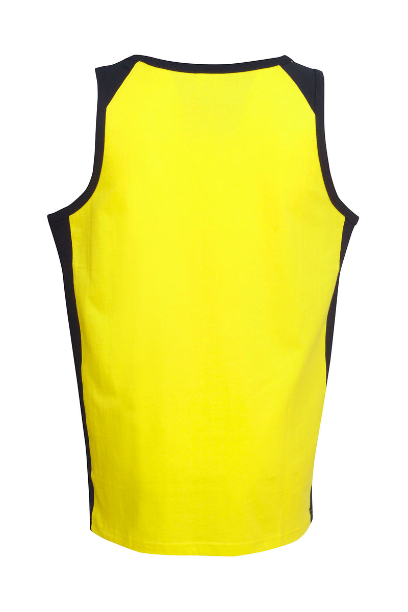 Blue Whale 100% Cotton Hi Vis Singlet - S84