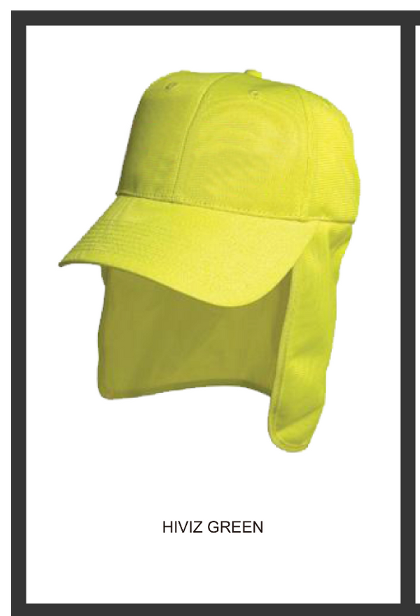 Headwear Luminescent Safety Cap with Flap - 3023