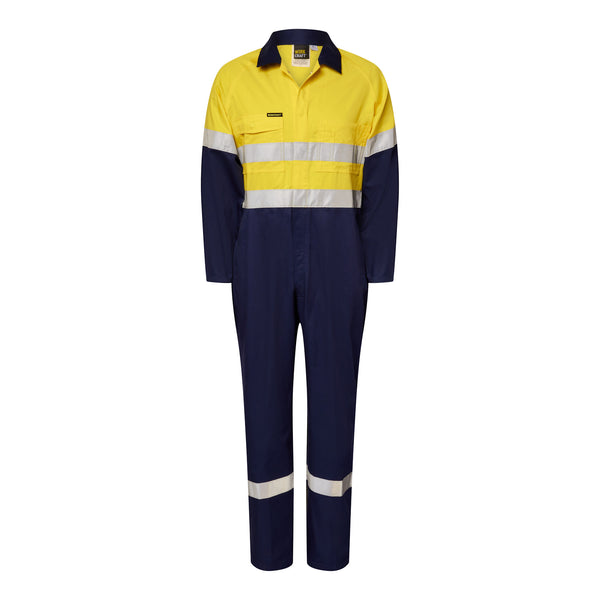 Workcraft Hivis Light Coverall CSR Tape 190gsm - WC3070