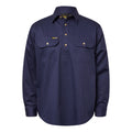 Workcraft Mens Half Placket Shirt 155gsm - WS3029