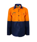 Kids Hi Vis Two Tone Long Sleeve Shirt - WSK127