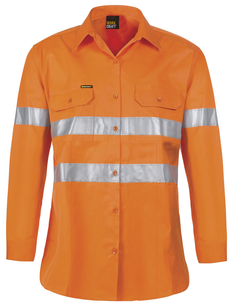 Workcraft Ladies Hivis Lightweight Long Sleeve with CSR Tape - WSL508