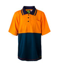 Kids Hi Vis Two Tone Short Sleeve Polo with Pocket - WSPK20