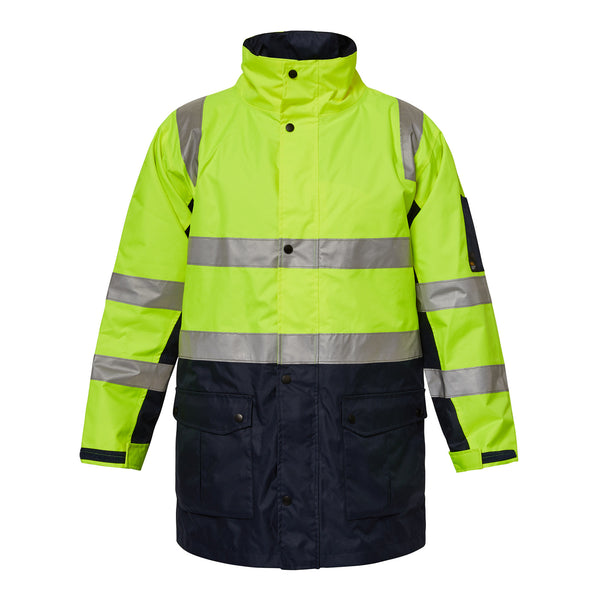 Workcraft Hivis Two Tone Jacket with Tape - WW9015