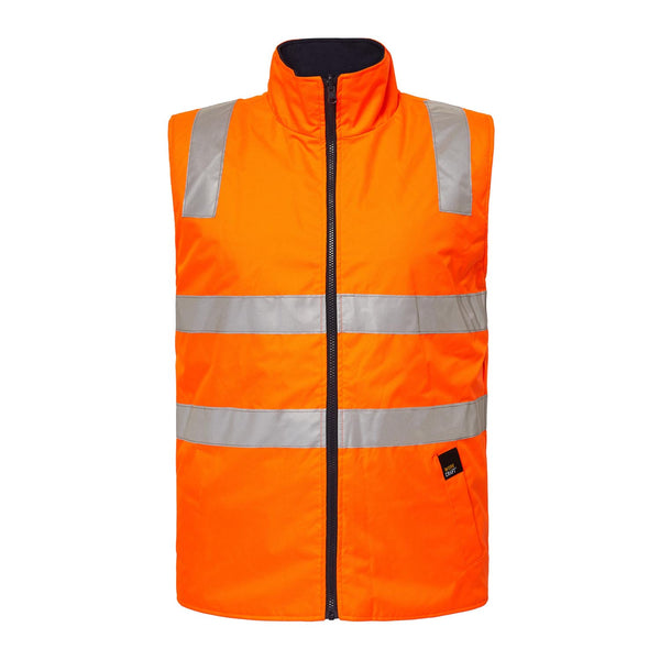 Workcraft Hivis Reverisble Vest with Tape - WW9023