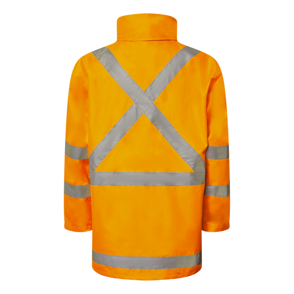 Workcraft Hivis Jacket with X Pattern NSW Rail - WW9030