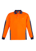 Syzmik Mens Hi Vis Squad Long Sleeve Polo - ZH238