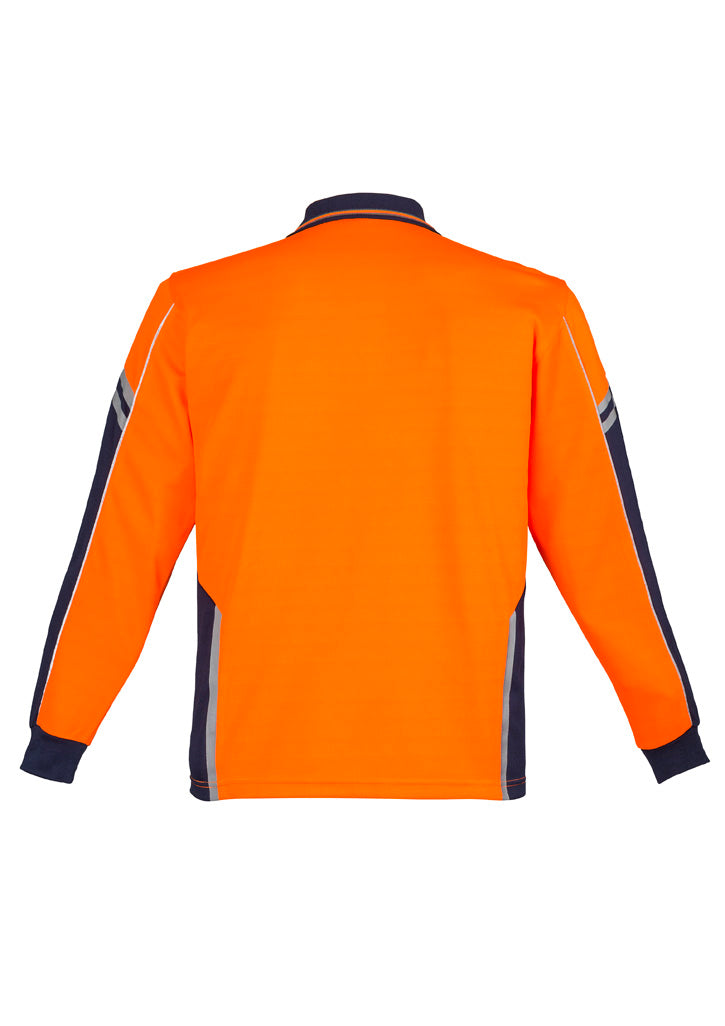 Syzmik Mens Hi Vis Squad Long Sleeve Polo - ZH238