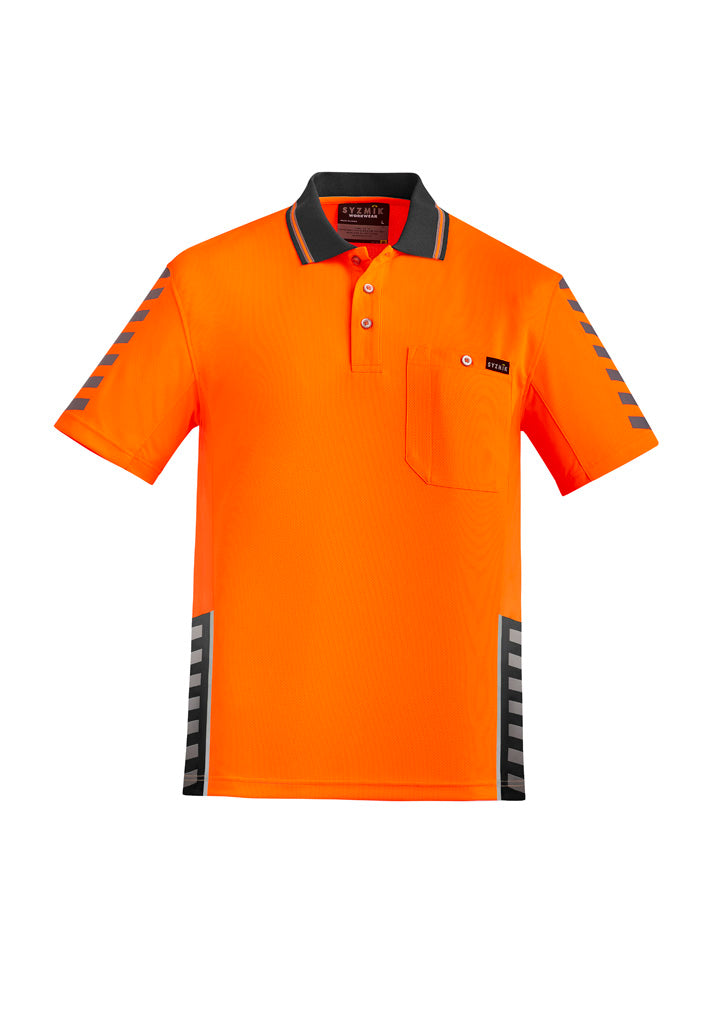 Syzmik Mens Hi Vis Komodo Short Sleeve Polo - ZH320