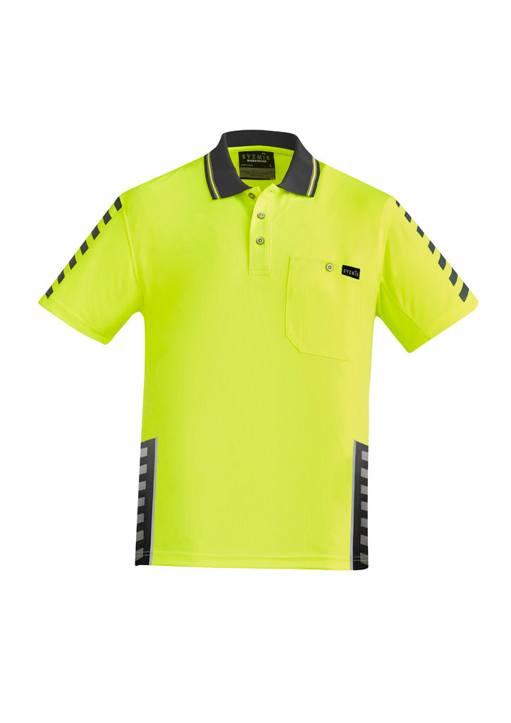 Syzmik Mens Hi Vis Komodo Short Sleeve Polo - ZH320