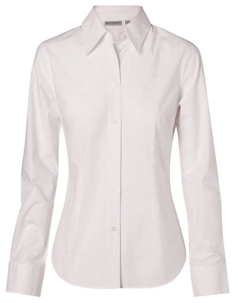 Benchmark Womens Fine Twill Long Sleeve Shirt M8030L **Clearance**