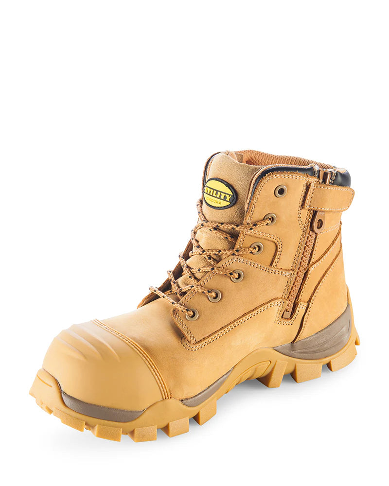 Craze Zip Side Safety Boot 4E Wide