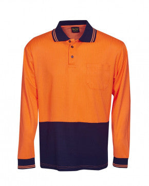 Blue Whale Hi Vis Drop Needle Cotton Polo - P71