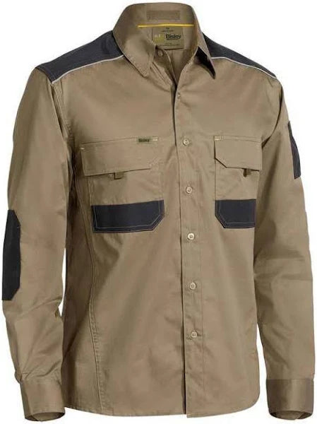 Bisley Mechanical Stretch Long Sleeve Shirt - BS6133 **Clearance**