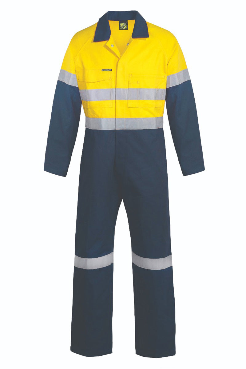 Workcraft Hivis Coverall CSR Tape 310gsm - WC3093