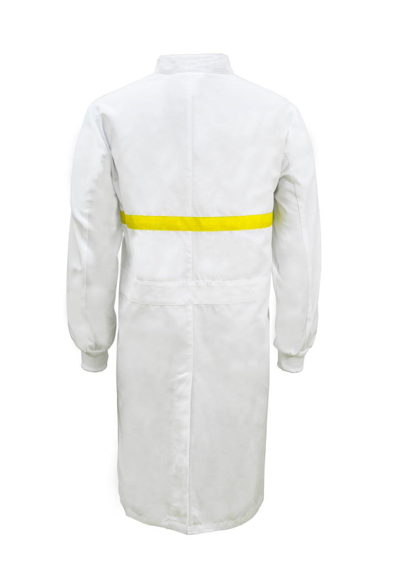 Workcraft Long Dustcoat with Mandarin Collar with Contrast on Chest  - WJ3198