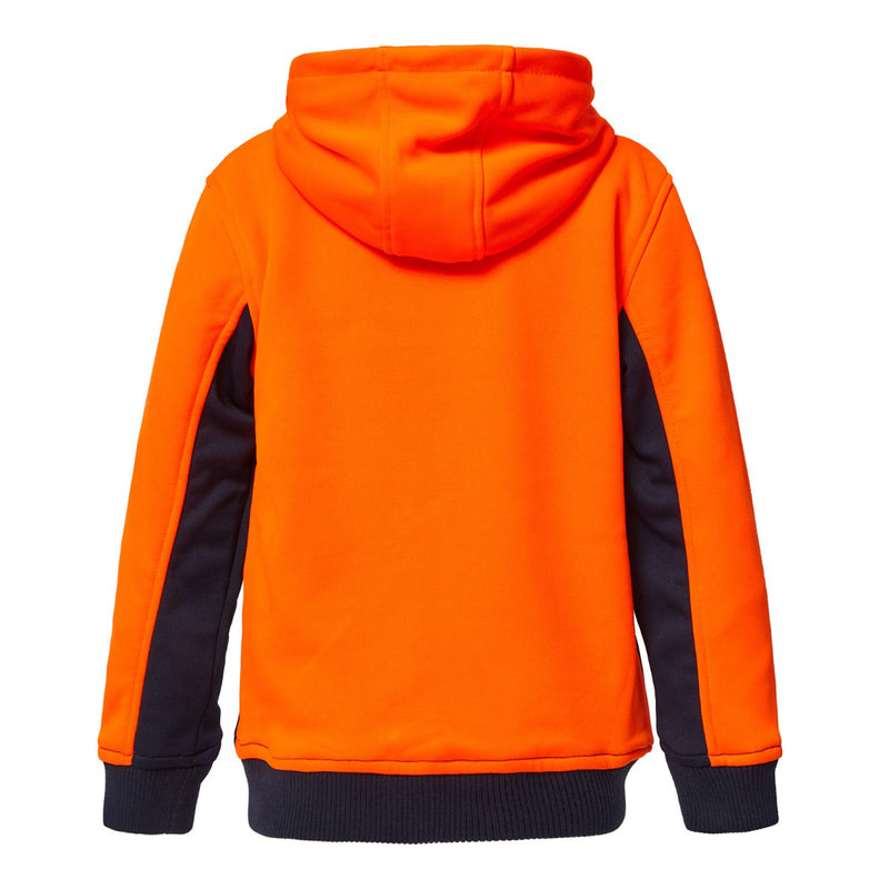 Workcraft Kids Hi Vis Full Zip Hooded Jacket - WK8015